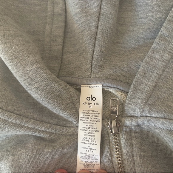 ALO Yoga Gray Hoodie ((SOLD)) - Picture 2 of 4